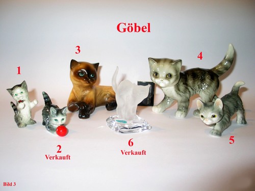 Katzenfiguren porzellanfigur - katzenfiguren,,