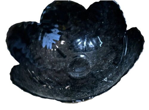 Porzellan schwarze glas schale - porzellan,