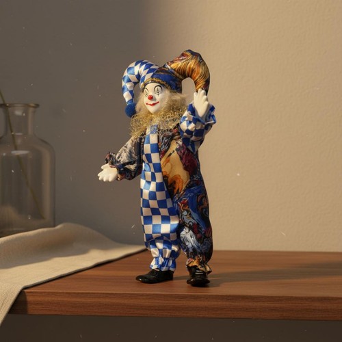 Porzellan clownfigur kunstvoll - porzellan-clownfigur,