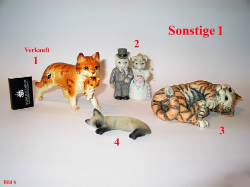 Katzenfiguren porzellanfigur - katzenfiguren,,