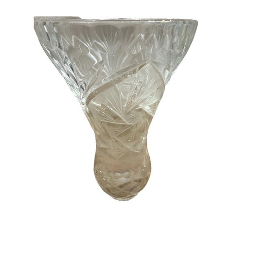 Vintage glasvase pressglas - glasvase,