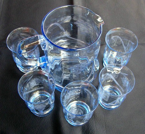 Art deco saft kanne mit - art,