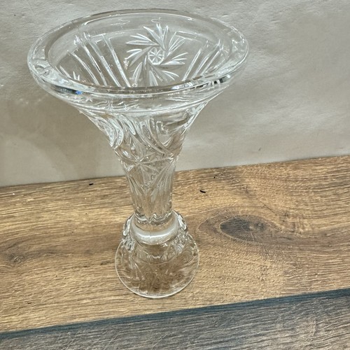 Vintage pressglas vase - vintage,