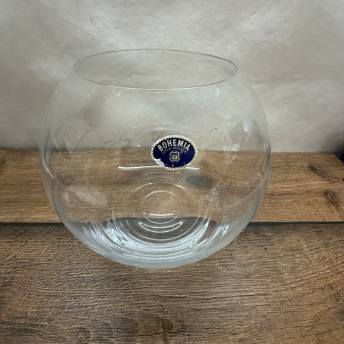 Porzellan bohemia glas schale - glas,