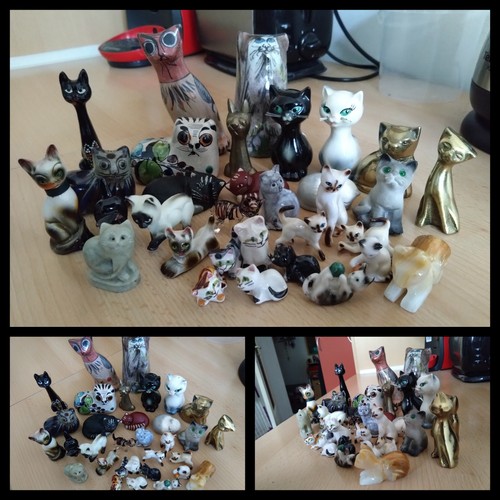 Große katzenfiguren sammlung - katzenfiguren,