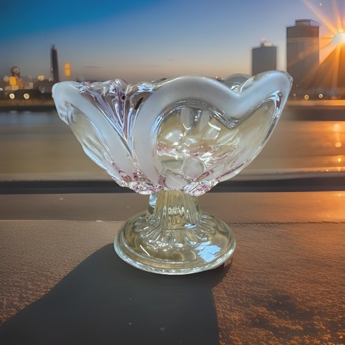 Porzellan glas fußschale rosa - porzellan,
